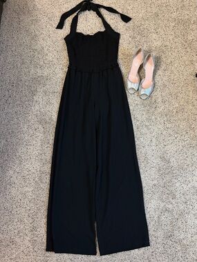 Halter Top Black Jumpsuit